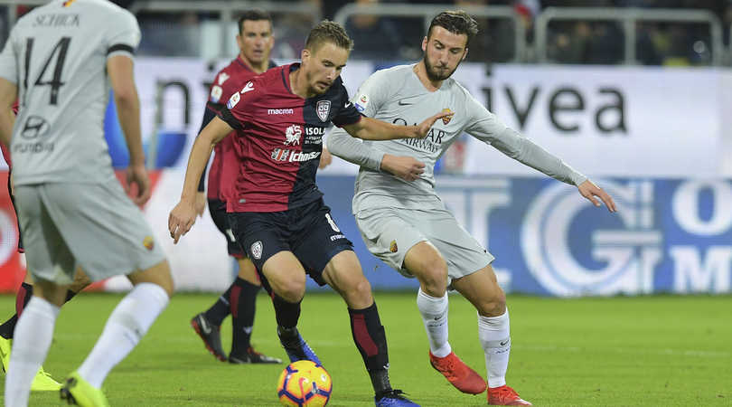 SERIE A Roma inconcepibile: il Cagliari rimonta in inferiorità numerica (VIDEO)