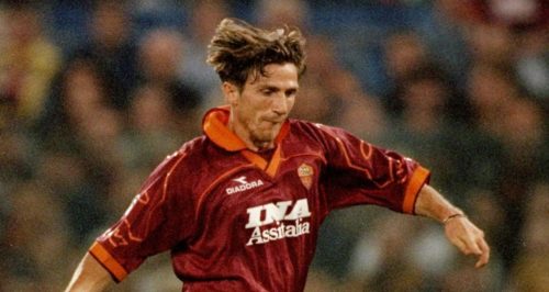 1997, Roma-Napoli 6-2. Primo gol giallorosso in Serie A per Di Francesco